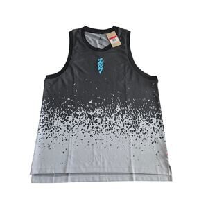 Nike‎ Jordan Men’s Jumpman Tank Top Black White Ombre Graphic Shirt Large